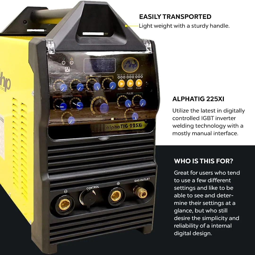 NEW 2026 AlphaTIG 225Xi with WIRELESS FOOT PEDAL - Image 4